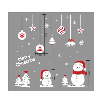 Kalėdų Sienų Lipdukai Dvipusės Statinės Įklijos Kalėdų Senelio Elnių Kalėdų Medžio Kambario Langą Snaigės Naujųjų Metų Dekoro Lipduko 