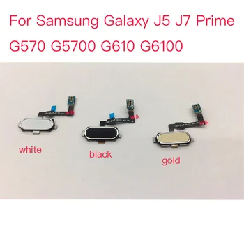 Samsung Galaxy J5 J7 Premjero G570 G5700 G610 G6100 Touch ID pirštų Atspaudų Jutiklis Flex Home Meniu Mygtuką Flex Kabelis