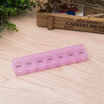 Nešiojamų 7 Dienų Tablečių Dėžutė Organizatorius Kelionių Tabletes, Dėžutę Tablečių Laikymo Kameros Langelį Medicina Planšetinio Kompiuterio Laikiklį Tabletes Splitter 