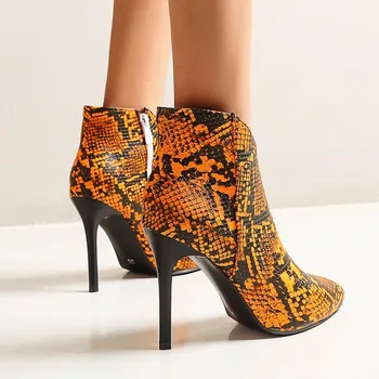Užsienio prekybos originalus vieną moterų Batai Seksuali gyvatė aukšto kulno alternatyvios moterų batai, leopardas spausdinimui nurodė mados batai 