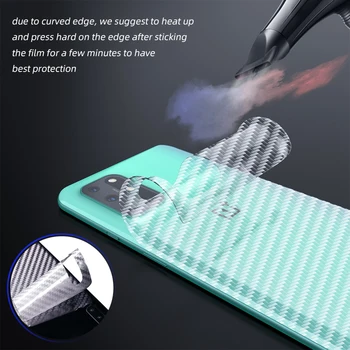 3D Anglies Pluošto Ekrano apsaugos OnePlus 8T 8 Pro Galinį Dangtelį Apsaugos Darbuotojas Filmas Vienas Plius 8t Pro 7T Minkštos Odos Lipdukas 