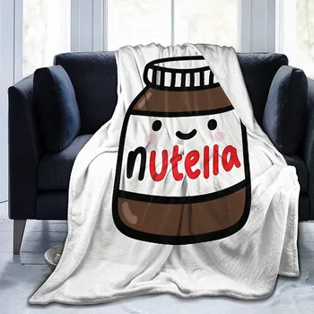 Nutella Ultra Minkštas Jaukus Mesti Lengvas Micro Flanelė Vilnos Sofos Visą Sezoną Gyvenamasis Kambarys/Miegamasis Šilta Antklodė mesti antklodę 