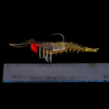 VAIKŠČIOTI ŽUVŲ Minkštas Krevečių Žvejybos Masalas, 90mm 11.9 g Bionic Masalas Su Švino Kablys Dirbtinis Krevetės Krevetės Jaukų, Žvejybos Reikmenys Pesca 