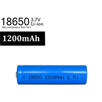 4pcs/daug 1200mah Įkrovimo Baterija (akumuliatorius Ličio Li-Ion 18650), 3,7 v, Žibintuvėlis LED Lazeris Pen e-cigarečių Batteres Bateria 