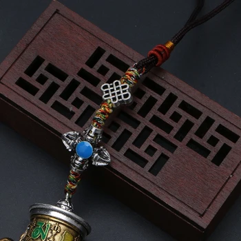 Tibeto Maldos Varantys Suktuko Key Chain Om Mani Padme Hum Atkakli Tibeto Nepalas Drožyba Pasukti Paketų Prižiūrėtojų Raktinę Budizmas Papuošalai 
