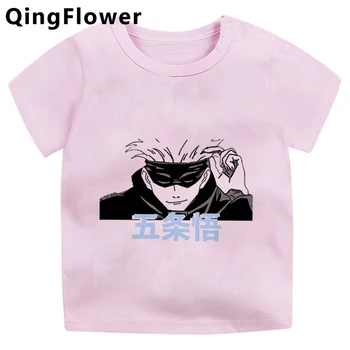 Džiudžiutsu Kaisen enfant vaikai marškinėlius marškinėliai vasaros anime anime e mergina dziecko t-shirt viršūnes paaugliams 