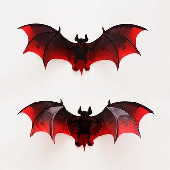12pcs 3D PVC Šikšnosparniai Lipdukas Helovinas Dekoracijas Vandeniui Sienos Lipdukas Lipdukai Helovinas Baras Kambarį Namuose Baisu Šalies Prekių