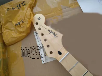Naujas stratocaste-r big headstock gitaros kaklo strat st klevas kaklo su pavadinimu apie jį parduoti 22 Nervintis, Klevų gitaros kaklo 