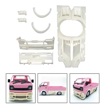 1/10 Balto Plastiko Supa Dekoratyviniai Padengti Dalių Rinkinys už WPL D12 RC Modelio Automobilių atsarginės Dalys 