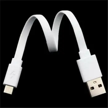Karšto pardavimo 2vnt 20CM Trumpas Micro USB, Įkroviklio Laidas Laidai Nešiojamų Galia Bankas Butas kabeliu, skirta 
