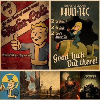Fallout Sienos plakatus cuadros plakaty nuotraukas dekoro anime miegamųjų namas bilder cuadros Sienos plakatai
