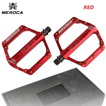 MEROCA Dviračių Ultralight Pedalas 3 užsandarinti guoliai kelių dviratį aliuminio lydinio pedalų kalnų dviračių pedalus kojų kulkšnių 