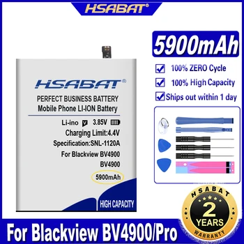 HSABAT Li616077HTT 5900mAh Baterija Blackview BV4900 BV4900 Pro Baterijas 