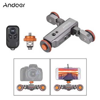 Andoer L4 PRO Motorizuotas Vaizdo Kamera Dolly Elektros Bėgių Svirties Belaidžio Nuotolinio Valdymo Canon Nikon Sony DSLR Fotoaparatas Telefono 