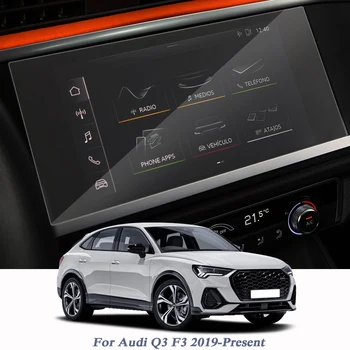 Automobilio Stilius Audi Q3 F3 2019-Dabartinė GPS Navigacijos Ekrano Plėvelė prietaisų Skydelio Ekranu Kino Interjero Lipdukas Priedai