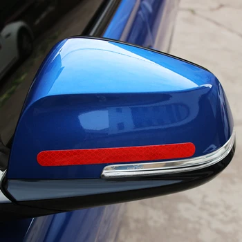 Automobilio galinio vaizdo Veidrodžio Atspindintis Juostos Įspėjimo Lipdukas, skirtas Suzuki Vitara Swift Ignis Kizashi SX4 Baleno Ertiga Samurajus S-Cross