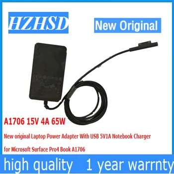 Naujas originalus A1706 15V 4A 65W Nešiojamas Maitinimo Adapteris Su USB 5V 1A Nešiojamojo kompiuterio Kroviklis, skirtas 