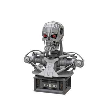SS Techninės Terminatorius T-800 Robotas Krūtinė Schwarzeneggeris Filmo Veiksmas Duomenys Statulėlės Pusę Kūno Statula Blokai Žaislai 
