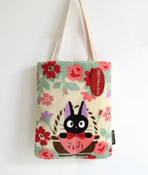 Naujas Originalus Mano Kaimynas Totoro Kiki Peties Maišas Drobės Mokyklos maišą Pirkinių krepšys Ghibli Dovana 2020 m. 