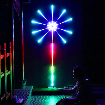 Fejerverkai LED Juosta RGB Šviesos Neonas LED Šviesos Juostelės Muzikos Valdymo Žirgų Lenktynės Lempos Namo kalėdų Atostogų Kambario Dekoro Šviesos Juosta