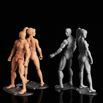 3.75 colių viso kūno vyrai & moterų cool pilkos spalvos prabanga versija galvos skulptūra bendras nuimamas Pvc veiksmų lėlės anime meno dovana 