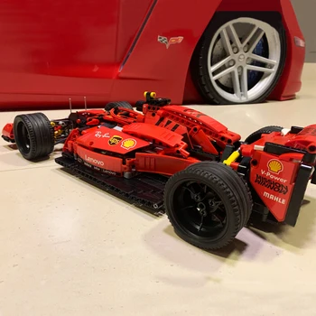 Kūrybos Ekspertas Garsaus 023005 RSR Super Automobilių Lenktynių F1 Sporto Transporto priemonės blokų Ss Modelis Modulinių plytų Techninės Berniukų žaislas 