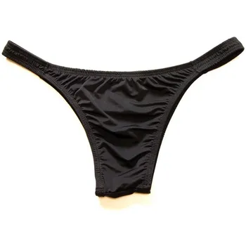 Pusė Pakuotės Sėdmenų Vyrų Ledo Šilko Trumpas Nailono Besiūlių Vyrų Bikini Underwear Vientisos Spalvos 15 Spalvų
