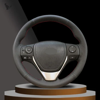 Juoda Dirbtinės Odos Vairas Padengti Toyota RAV4 2013-2018 m. Toyota Corolla-2017 Auris 2013 m. m. m. 2016 m. 