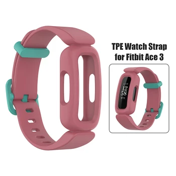 Riešo Dirželis Fitbit Ace 3 Vaikai Smart Watch Band Klasikinė Apyrankė Pakeitimo Minkšto Silikono Apyrankė 