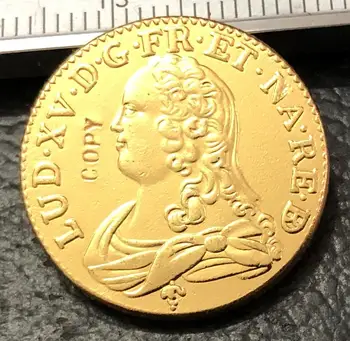 1738 Prancūzija 1 Louis d ' or Kopijuoti Aukso Moneta