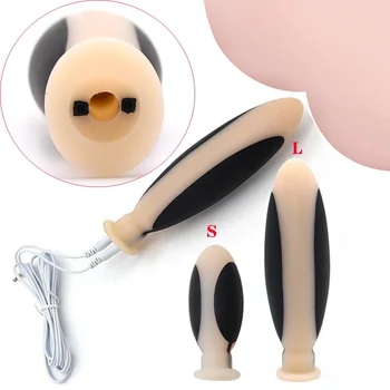 Šoko eléctrico pulso Analinis Makšties Bola de masaje de próstata trasero tapón consolador vibrador BDSM Electro estimulación juguete 