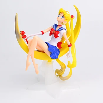 Bandai Animacinių Filmų Anime Pav Sailor Moon Tsukino Veiksmų Skaičius, Sparnai Žaislas, Lėlė Pyragas Apdaila Kolekcijos Modelis Dovana Žaislas 