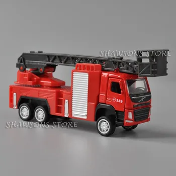1:72 Masto Diecast Transporto Priemonės Modelio Žaislas Gaisrinės Kopėčios Sunkvežimių Traukti Atgal Miniatiūrinė Kopija 