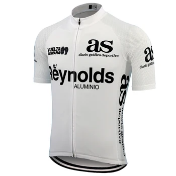 Baltas Klasikinis Dviračių džersis ropa ciclismo trumpas rankovės retro dviračiu drabužių komanda triatlonas drabužių nuoma mtb jersey 