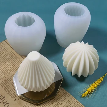 DUMO 3D Apvalus Stovo Sferiniai Aromaterapija Žvakės Silikono Formos 