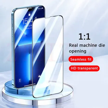 3PCS Grūdintas Stiklas iPhone 11 12 Pro XR X XS Max Screen Protector apie iPhone 12 13 11 7 8 6 6S Plius 5 5S SE 2020 Stiklo 