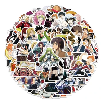 10/30/50/100VNT Sumaišykite Anime Džiudžiutsu Kaisen Ataka Titan Lipdukai Grafiti 