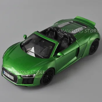 1:18 Mastelis Diecast Metal Automobilio Modelį Žaislai Audi R8 V10 Spyder Lydinio Miniatiūriniai Replika Kolekcija 