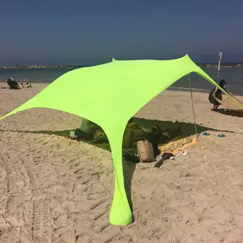 1pcs Šeimos Paplūdimio Palapinė skėtį nuo saulės Lengvas Saulės Pavėsyje Palapinė Su Sandbag Inkarai, Parkų ir Lauko Kempingas Palapinė Pasislėpti Pavėsyje