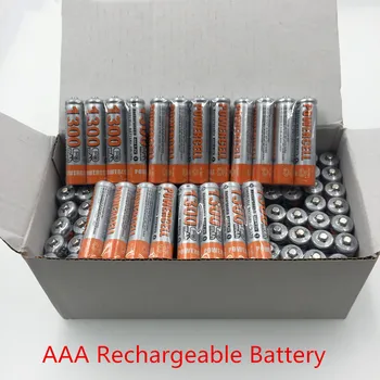 AAA1300 baterija 1800 mAh 3A Įkraunamos baterijos NI-MH 1.2 V AAA baterijos Laikrodžiams, pelės, kompiuterių, žaislai t.t. 