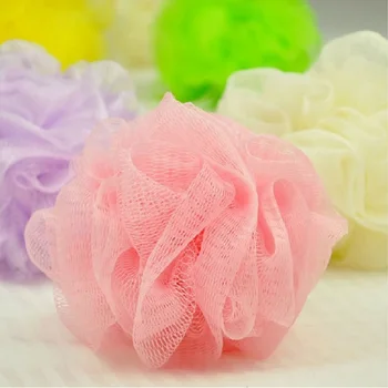 Burbulas šiūruoklių gėlių vonios kamuolys daug vonia gėlių sponge vonia rub kokybės vonios tualeto reikmenys Spalvos atsitiktinės siuntas.