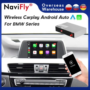 Android Abroad Belaidžio CarPlay Automobilio Radijo Multimedia, GPS Android Auto BMW X1 X3 X5 X6 F02 F07 F10 F20 F21 F30 F34 E60 E70 