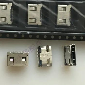 (3pcs) Mini HDMI female lizdas, 19p 19 pin Mini HD jungties lizdas apvijų 