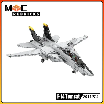 Šiuolaikinės Karinis Naikintuvas Grumman F-14 Tomcat SS Kūrimo Bloką Orlaivio Modelis Plytų Rinkiniai Vaikams Žaislai Vaikams Kalėdų Dovana