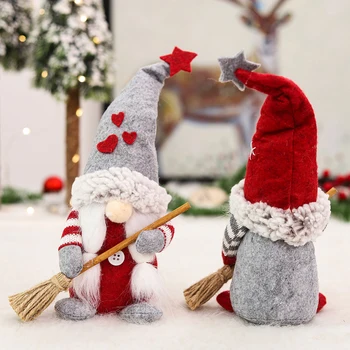Kalėdų Beveidis Lėlės Platus Gnome Beveidis Papuošalai Kalėdų Dekoracijas Figūrėlės Navidad Gimdymo Naujųjų Metų 2022 Noel 
