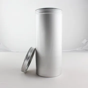 1pc 1000g tuščias sidabro Aliuminio Indeliai automobilių vaškas Konteineriai Su Dangteliais plaukų vaškas 
