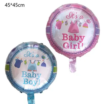 1 Vnt. naujas gimęs kūdikis mergaitė berniuko, balionas kūdikio Lytį, Atskleisti drabužių folija ballon žaislai šalis dekoro Helio balionai 