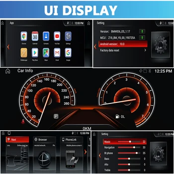 Android 10.0 Automobilio multimedijos Grotuvas GPS radijas BMW X1 E84 2009-2017 BMK CIC NBT sistema 