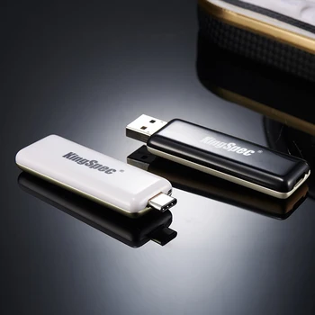 32GB 64gb USB 3.0 Flash Drive, Diske C Tipo USB 3.0 Metalinis Tušinukas Ratai Mini Flash Drive Atminties Diską Dviguba Sąsaja USB KingSpec 