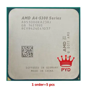 AMD A4-Series A4-5300 A4 5300 A4 5300K A4 5300B 3.4 GHz, Dual-Core CPU AD530BOKA23HJ / AD5300OKA23HJ Socket FM2 A4 5300-5vnt 